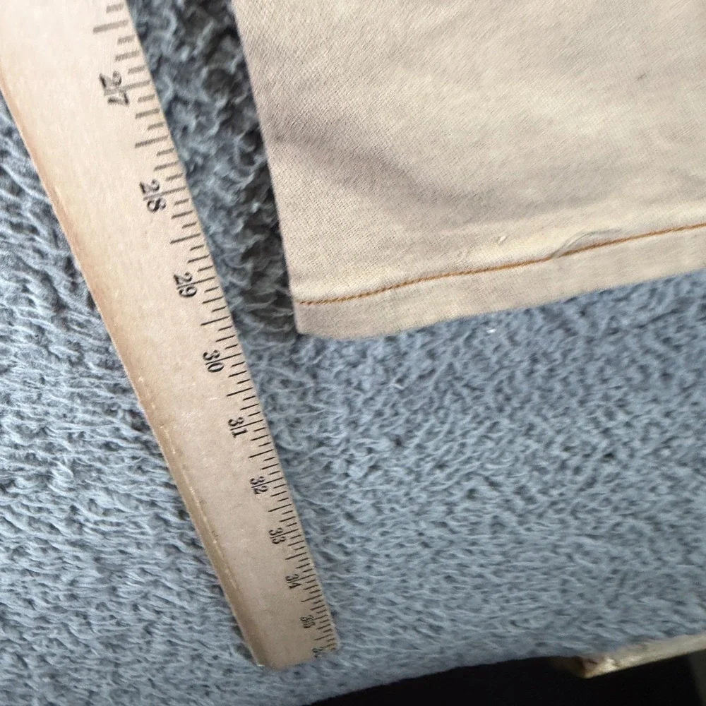 Asos Jeans Men 34x30 Beige Cotton Denim Straight Leg Streetwear Workwear Stretch